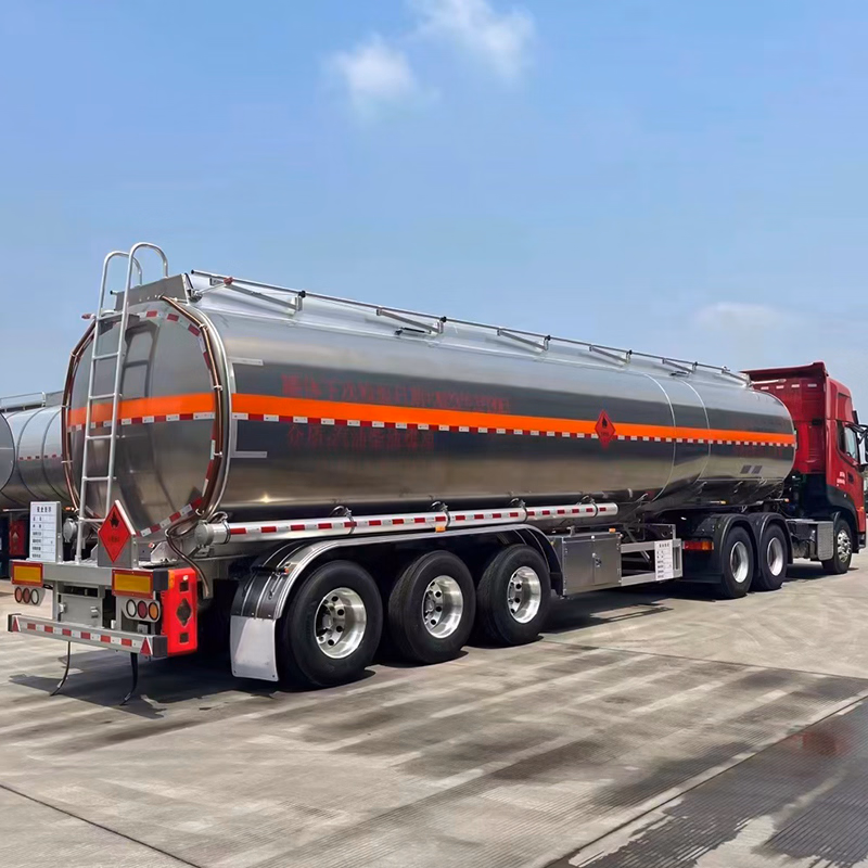 Oil and gas tanker fleet on the highway